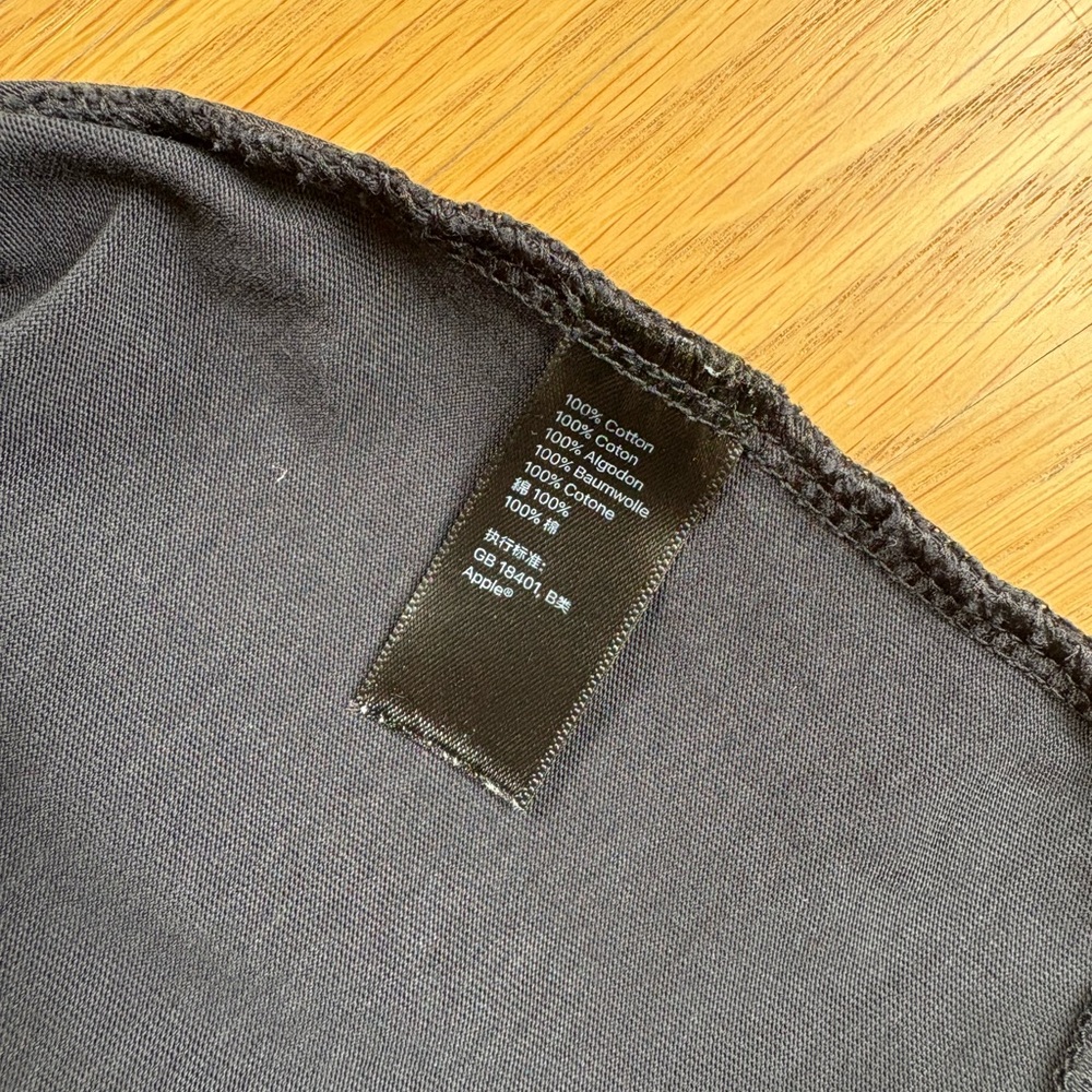 Apple Park Exclusive “Apple” Rainbow Logo Tee (Black, 100% Cotton, Unisex XL) - Picture 3 of 4